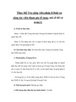 Thay thế Trợ giúp viên pháp lý/luật sư cộng tác viên tham gia tố tụng, mã số hồ sơ 018622 ppt