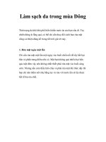 Làm sạch da trong mùa Đông ppsx