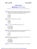 Tổng hợp đề thi thử môn Hóa : Đề số 04 potx