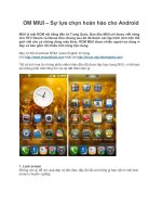 OM MIUI – Sự lựa chọn hoàn hảo cho Android ppt