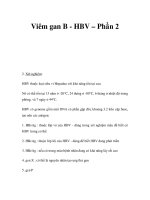 Viêm gan B - HBV – Phần 2 pps