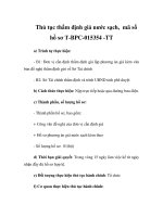 Thủ tục thẩm định giá nước sạch, mã số hồ sơ T-BPC-015354 -TT pot