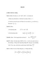 Đề thi ôn thi đại học môn toán - Đề số 52 docx