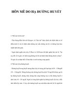 HÔN MÊ DO HẠ ĐƯỜNG HUYẾT docx