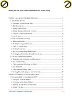 Hướng dẫn làm quen với Microsoft Word 2007 nhanh chóng phần 1 pot