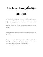 Cách sử dụng đồ điện an toàn pdf