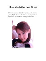 Chăm sóc da theo từng độ tuổi doc