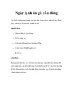 Ngày lạnh ăn gà nấu đông pdf