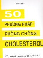 50 Phương pháp phòng chống Cholesterol part 1 docx