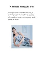 Chăm sóc da lúc giao mùa ppt