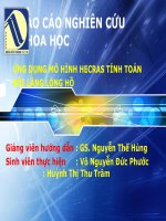 bao_cao tính toán bồi lắng lòng hồ A Vương pps