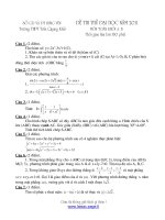 ĐỀ THI THỬ ĐẠI HỌC NĂM 2011 MÔN: TOÁN, KHỐI A,B - TRƯỜNG THPT TRẦN QUANG KHẢI TỈNH HƯNG YÊN ppt