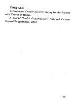 Chăm sóc và điều trị triệu chứng cho bệnh nhân ung thư part 10 ppsx