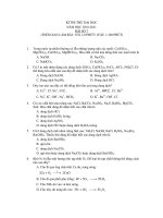 KÌ THI THỬ ĐẠI HỌC NĂM HỌC 2010-2011- BÀI SỐ 7 potx