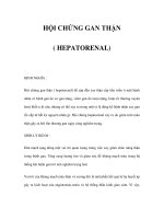 HỘI CHỨNG GAN THẬN ( HEPATORENAL) pot