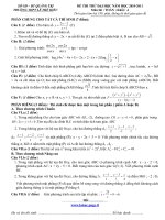 ĐỀ THI THỬ ĐẠI HỌC NĂM 2011 MÔN: TOÁN, KHỐI A - TRƯỜNG THPT LÊ THẾ HIẾU doc