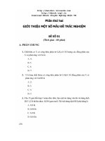 Tổng hợp đề thi thử môn Hóa 2011 : Đề số 01 pdf