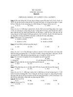 KÌ THI THỬ ĐẠI HỌC NĂM HỌC 2010-2011- Bài số 31 doc