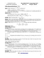 ĐỀ THI THỬ ĐẠI HỌC NĂM 2011 MÔN: TOÁN, KHỐI A - TRƯỜNG THPT TRẦN HƯNG ĐẠO ppsx