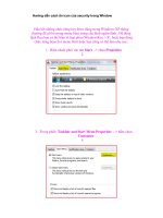 Hướng dẫn cách ẩn icon của security trong Window docx