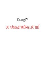 Vật lý đại cương - Cơ năng và trường lực thế phần 1 doc