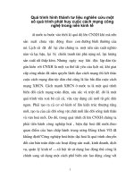 Quá trình hình thành tư liệu nghiên cứu một số quá trình phát huy cuộc cách mạng công nghệ trong nền kinh tế p1 ppt