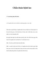 Chẩn đoán bệnh lao pptx