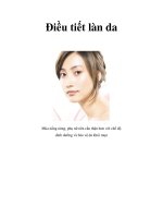 Điều tiết làn da Mùa nắng nóng, phụ nữ nên cẩn thận hơn với chế độ dinh potx