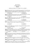 KÌ THI THỬ ĐẠI HỌC NĂM HỌC 2010-2011- Bài số 32 potx