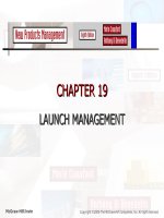 New Products Management - CHAPTER 19 LAUNCH MANAGEMENT potx