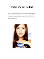Chăm sóc làn da khô pdf