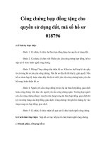 Công chứng hợp đồng tặng cho quyền sử dụng đất, mã số hồ sơ 018796 ppt