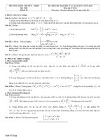 LUYỆN THI ĐẠI HỌC MÔN TOÁN - ĐỀ 18 pptx