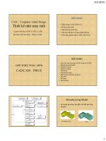 Thiết kế nhờ máy tính - Phần cứng CAD/CAM-CN C docx