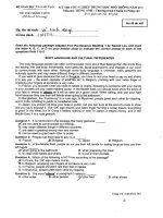 Đáp án và đề thi tốt nghiệp trung học phổ thông năm 2011 môn Tiếng Anh - Chương trình chuẩn nâng cao - Mã đề 485 pdf