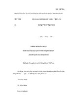 MẪU THÔNG BÁO XÁC NHẬN (Danh sách tổng hợp người sở hữu chứng khoán được phân bổ quyền mua chứng khoán) ppsx