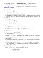 ĐỀ THI THỬ ĐẠI HỌC Lần II NĂM 2011 Môn thi: TOÁN, khối A, B - TRƯỜNG THPT CHUYÊN LÊ QUÝ ĐÔN pot