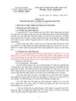 Thống kê báo cáo sản lượng lương thực năm 2013