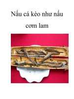 Nấu cá kèo như nấu cơm lam potx