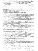 Đề thi tốt nghiệp trung học phổ thông năm 2011 môn Vật lý - Giáo dục trung học phổ thông - Mã đề 139 ppt