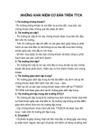 NHỮNG KHÁI NIỆM CƠ BẢN TRÊN THỊ TRƯỜNG CHỨNG KHOÁN pptx