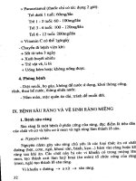 Chăm sóc sức khỏe trong trường mầm non part 4 potx