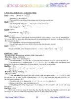 Đề Thử Sức Đại Học Môn Toán 2011 - Đề Tham Khảo Số 30 potx