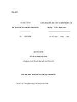 Mẫu quyết định về việc áp dụng biện pháp cưỡng chế trích tiền gửi nộp ngân sách nhà nước docx