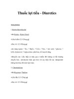 Thuốc lợi tiểu - DiureticsTHIAZIDES doc