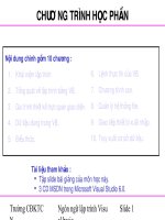 Ngôn ngữ lập trình Visual basiSclide docx