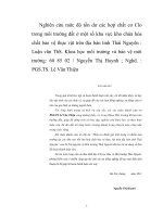 Nghiên cứu mức độ tồn dư thuốc BVTV clo hữu cơ ở một số kho chứa