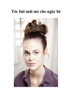 Tóc búi mát mẻ cho ngày hè. pps