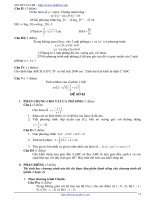 Tổng hợp 100 đề thi thử tốt nghiệp THPT phần 8 ppt