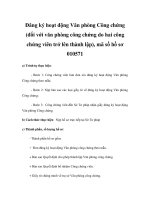 Đăng ký hoạt động Văn phòng Công chứng (đối với văn phòng công chứng do hai công chứng viên trở lên thành lập), mã số hồ sơ 010571 ppt